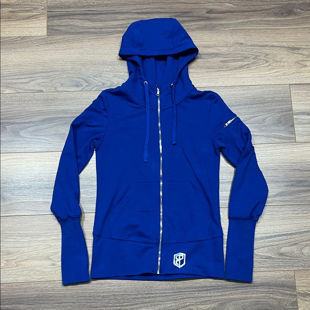 Born Primitive Zip Up Hoodie in Blue Size XS